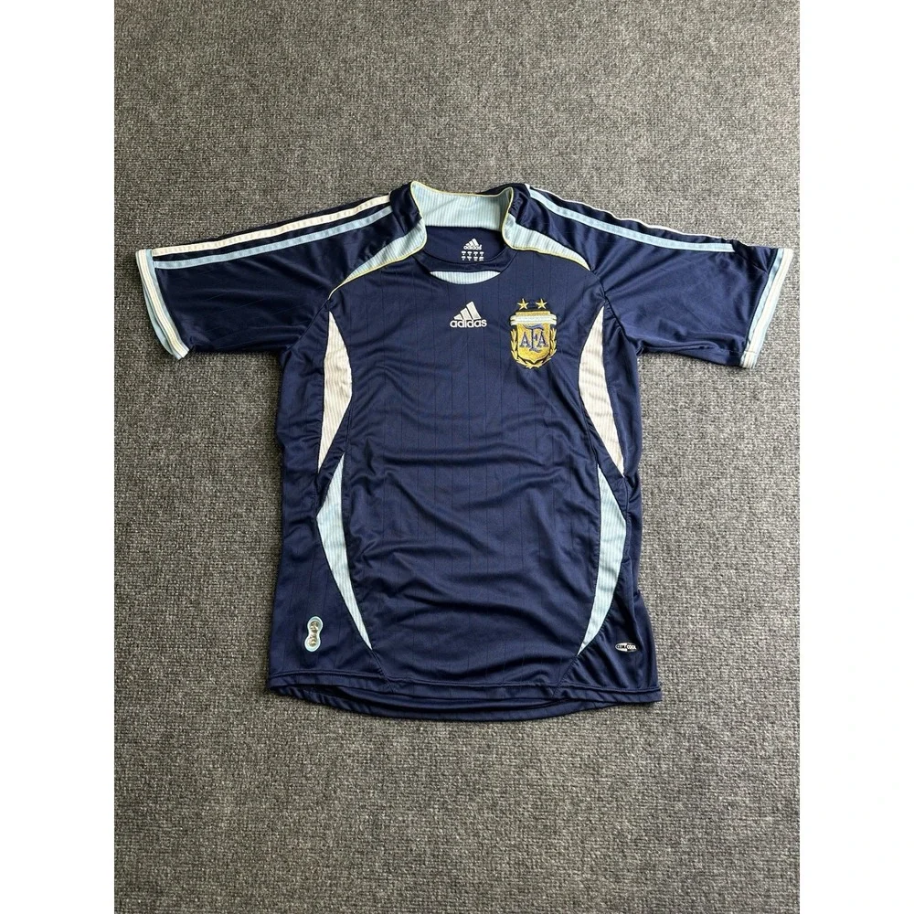 Mens Adidas 2006 Argentina AFA Soccer Jersey Blue Climacool, Size M